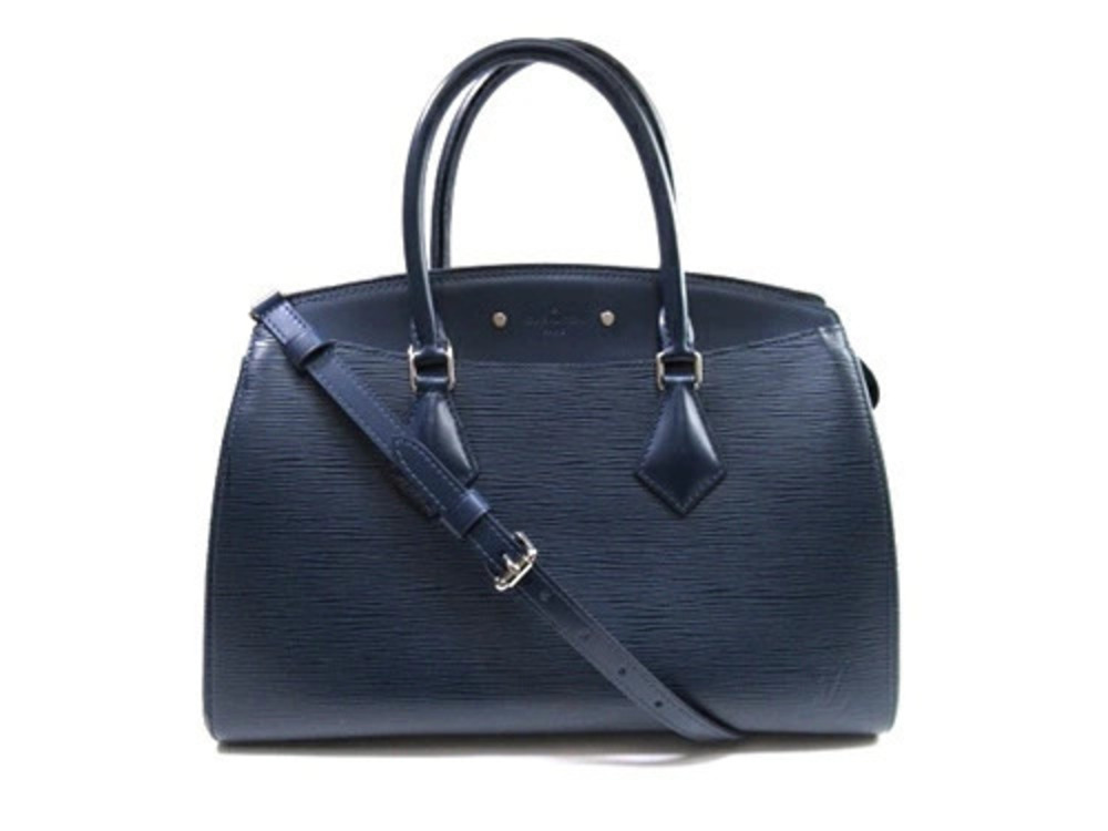 LOUIS VUITTON Soufflot Shoulder Bag Epi Indigo Blue